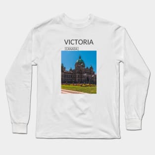 Victoria British Columbia Capital City Canada Souvenir Gift for Canadian Citizens T-shirt Apparel Mug Notebook Tote Pillow Sticker Magnet Long Sleeve T-Shirt